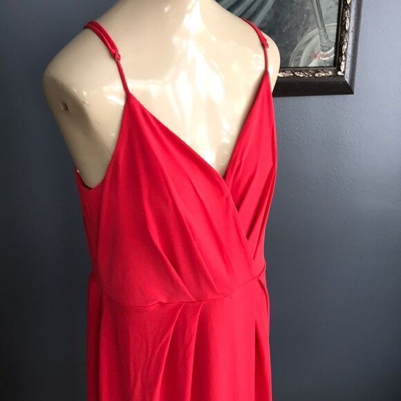 BCBGeneration coral faux wrap stretch knit midi, M - Picture 4 of 8